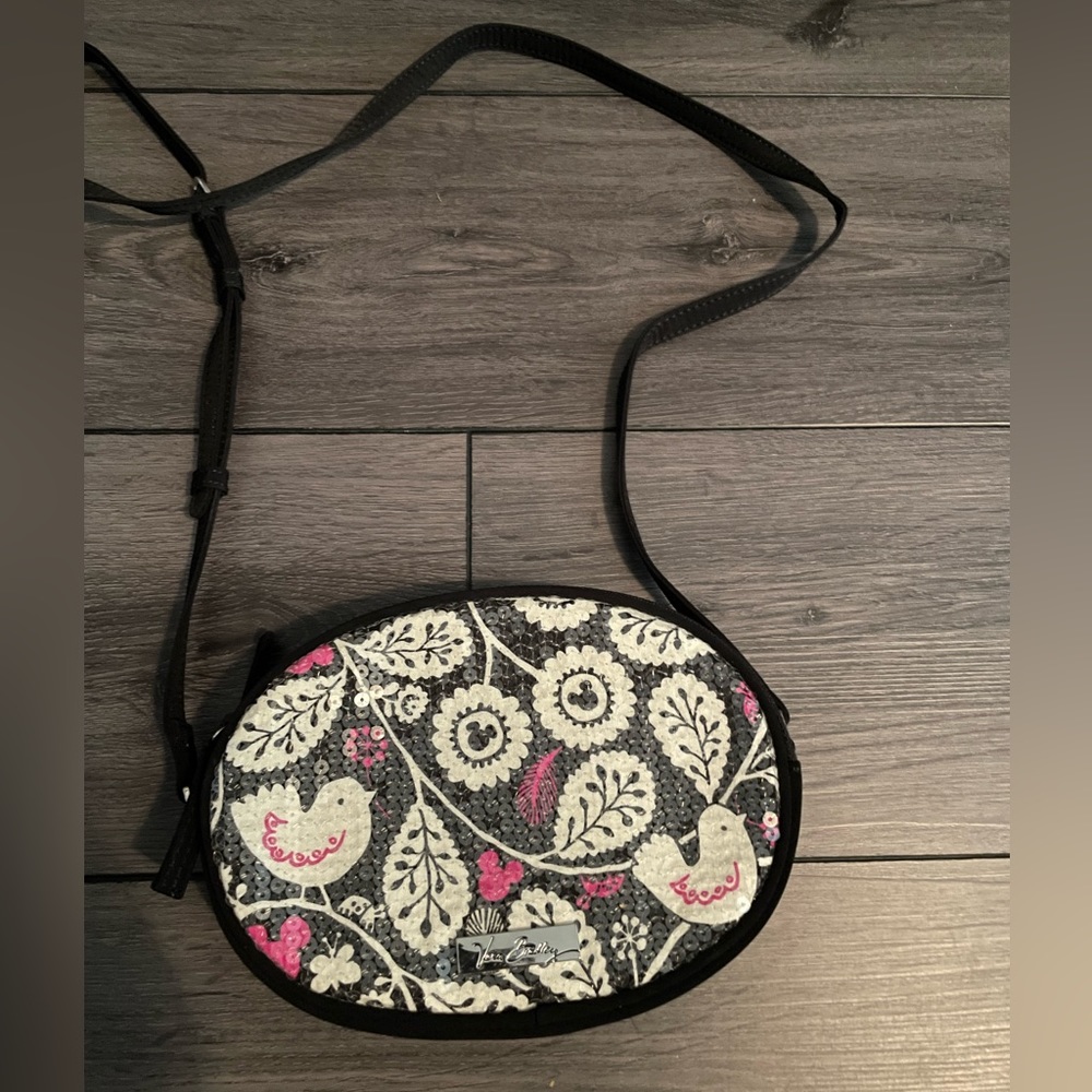 Disney Parks Vera Bradley Sequins Crossbody Exclusive Mickey Meets Birdie